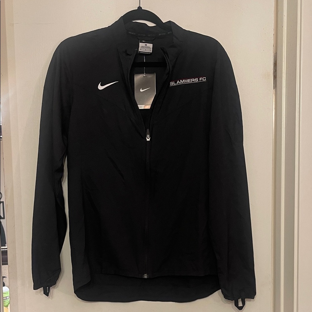 Nike Black Sports Jacket with Logo